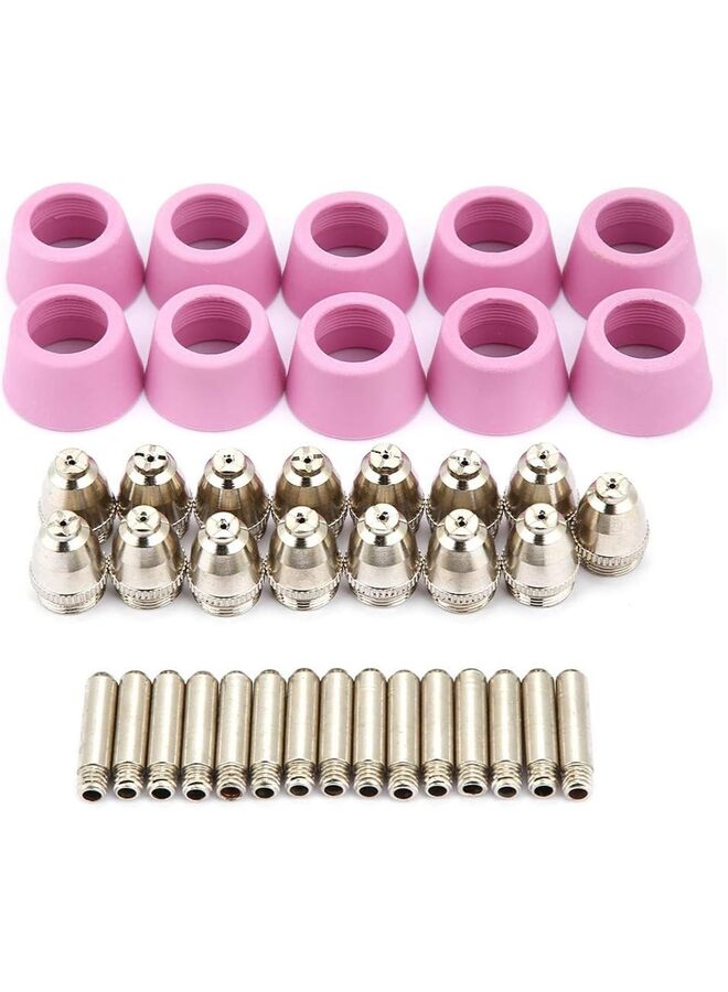 40PCS Plasma Cutter Cutting Torch Tip Nozzles Consumables Kit - Image 1