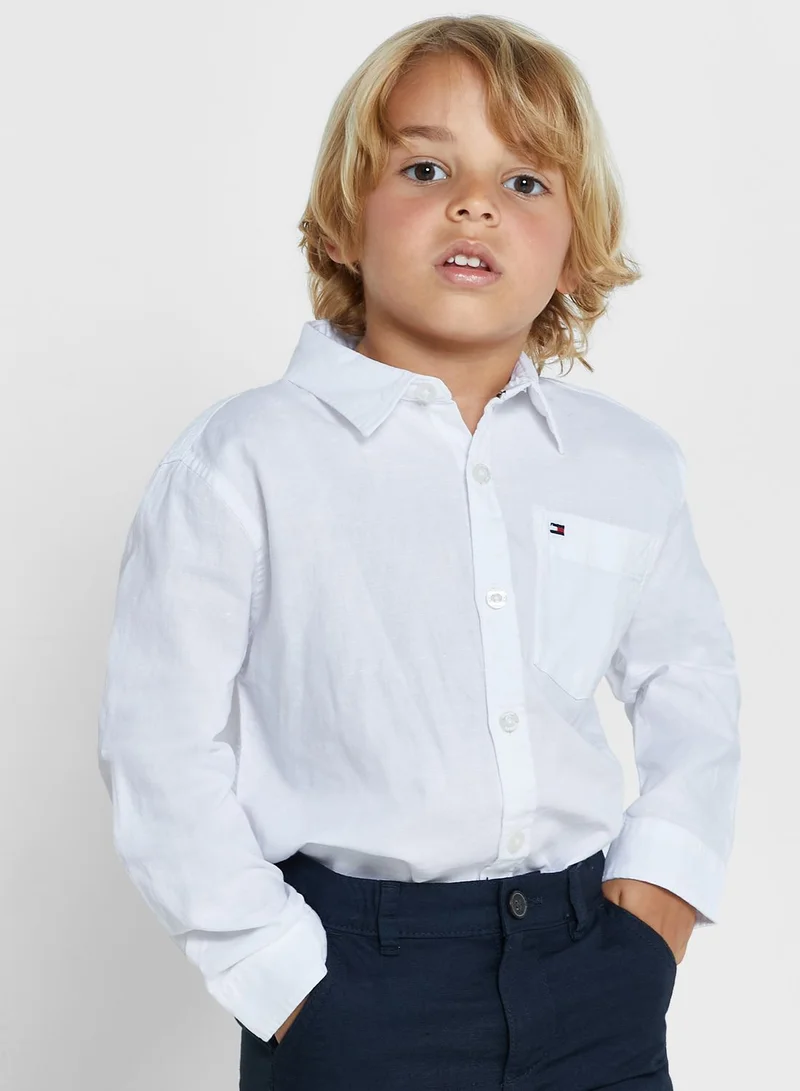 TOMMY HILFIGER Kids Hemp Relaxed Fit Shirt