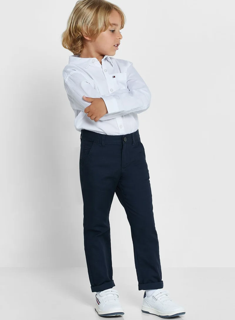 TOMMY HILFIGER Kids Hemp Relaxed Fit Shirt