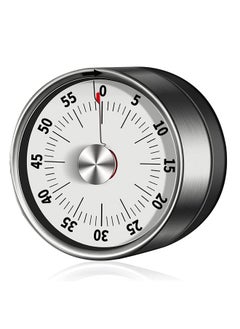 Generic Magnetic Kitchen Timer Chef Cooking Timer Clock with Loud Alarm No Batteries Required 100% Mechanical Magnetic Backing Exquisite Stainless Steel Body  - Image 1