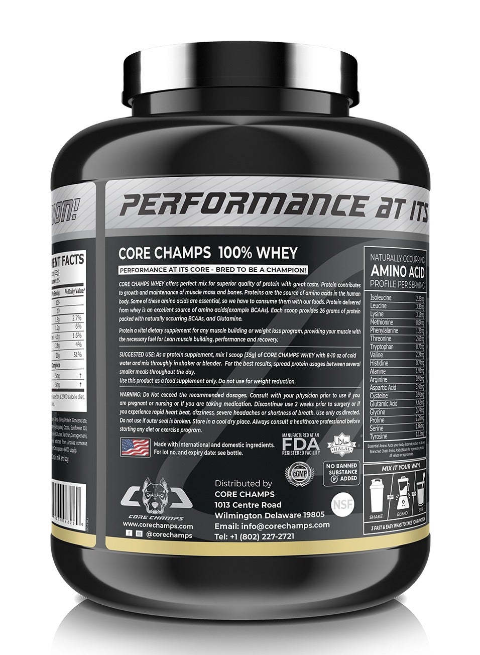 100% Whey Protein Vanilla 5 Lbs 66 Servings