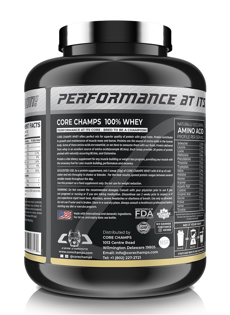 CORE CHAMPS 100% Whey Protein Vanilla 5Lbs 66 Servings  - Image 2