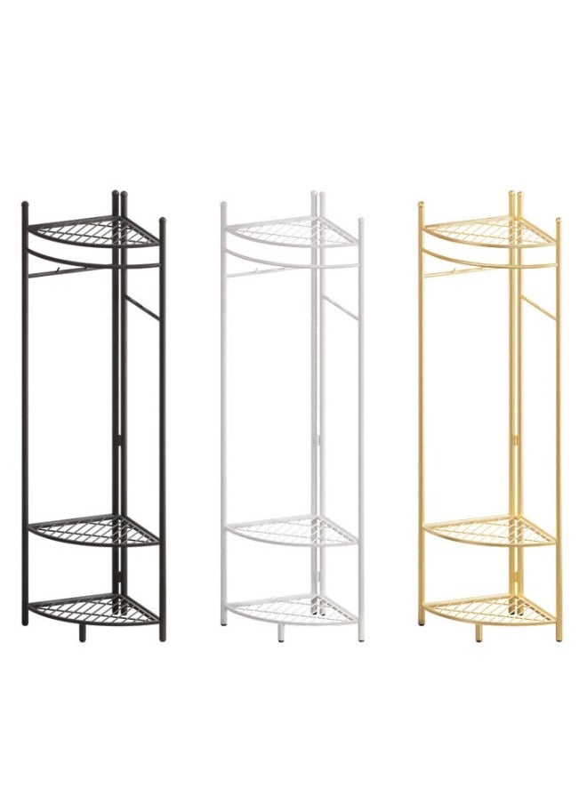 ZCM-HAPPY - Metal Corner Coat Rack - Floor Standing Clothes Rack with Creative Wall Mounted Storage, Detachable Layers for Versatile Organization - Image 1