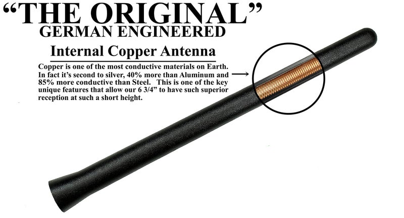 AntennaMastsRus - The Original 6 3/4 Inch is Compatible with Pontiac Solstice (2006-2009) - Car Wash Proof Short Rubber Antenna - Internal Copper Coil - Premium Reception - German Engineered - Image 4