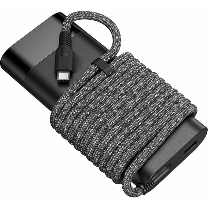 rayihni 110W USB-C LAPTOP CHARGER COMPATIBLE WITH HP ZBOOK FIREFLY 16 G9 G10 ELITEBOOK 865 G9 860 G10 DRAGONFLY PRO CHROMEBOOK14 CERAMIC WHITE HP ELITE DRAGONFLY G3 SERIES G3 NOTEBOOK PC AC ADAPTER - Image 2