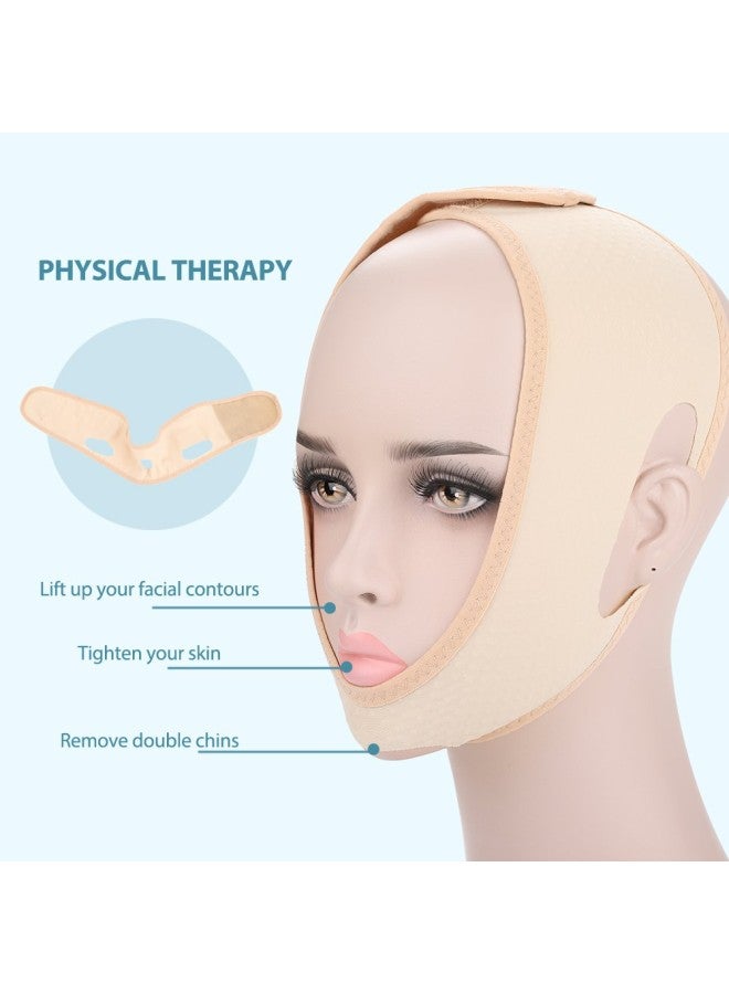klarako Chin mask, Face lifting belt, Face Bandage slimming mask Full Coverage Lifting Face V Line Belt Weight Loss double chin Lifting belts Wrinkle Reduce Bandage for Woman Man