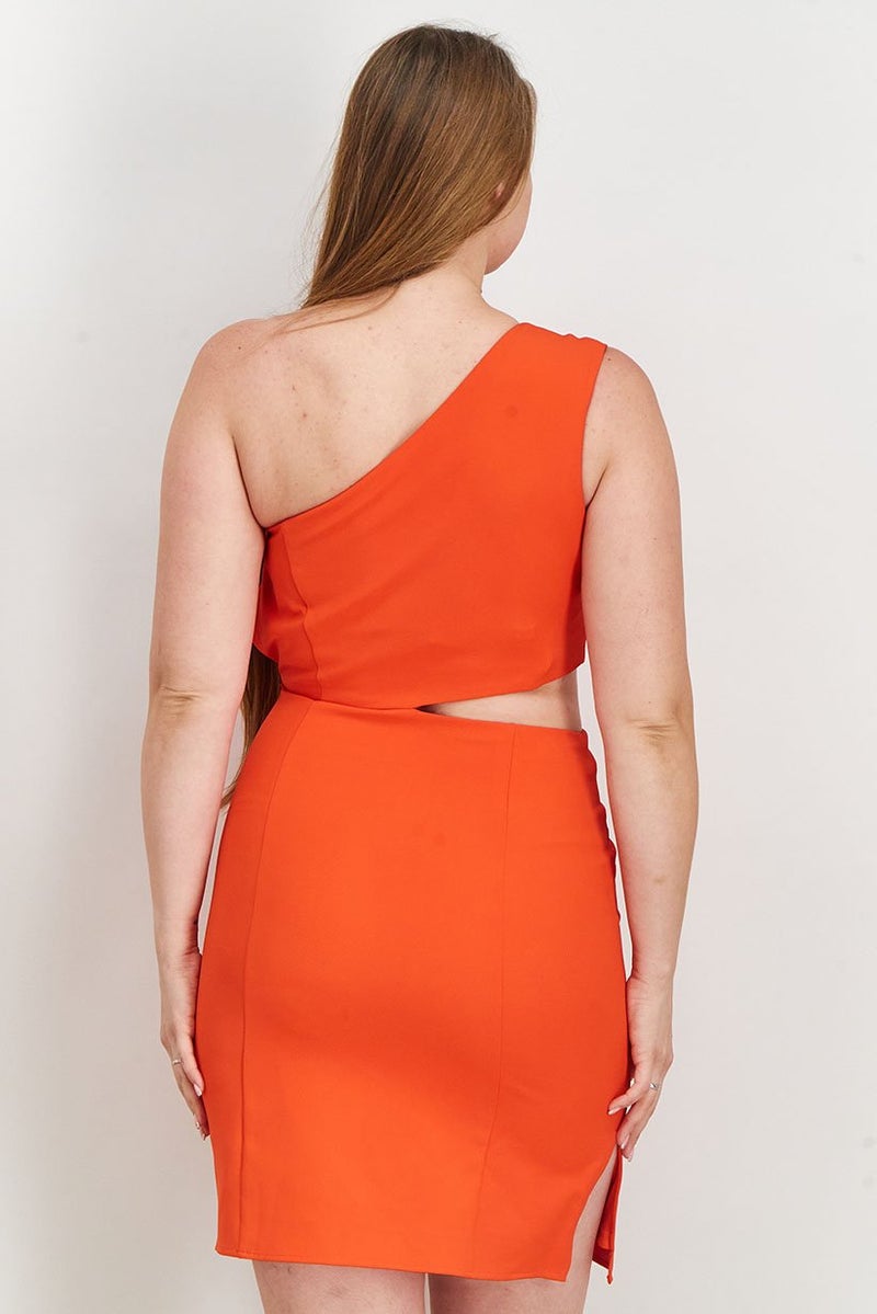 Sam Edelman Women Side Cut Out Sheath Dress, Orange - Image 2