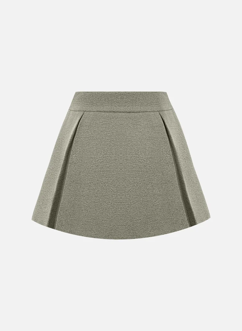 Lichi Flared mini skirt with pleats on the sides