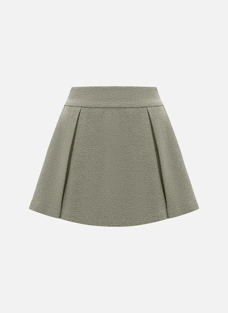 Lichi  Flared mini skirt with pleats on the sides for Women | Best Price UAE