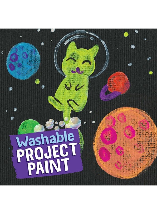 Crayola Washable Kids Paint, 10 Neon Paint Colors, 2 Oz Bottles, Gift - Image 3