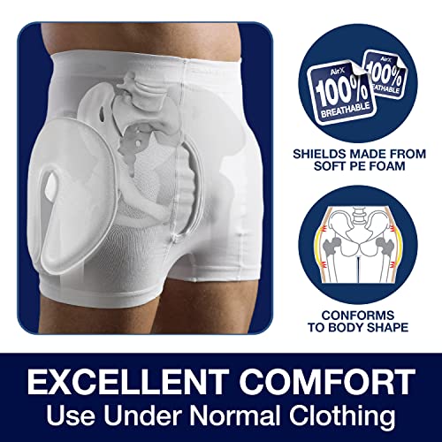 SAFEHIP AirX Men’s Hip Protector Briefs Fall Injury Prevention Hip Support for Elderly Seniors, Breathable, Skin-Friendly and Comfortable (Large 40-48 inches) - Image 3