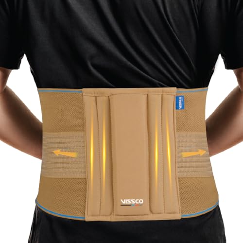 Vissco Sacro Lumbar Belt (Mild Support), Back Support for the Lumbar Spine, Pain Solution for Back and Abdomen - Large (Beige) - Image 1
