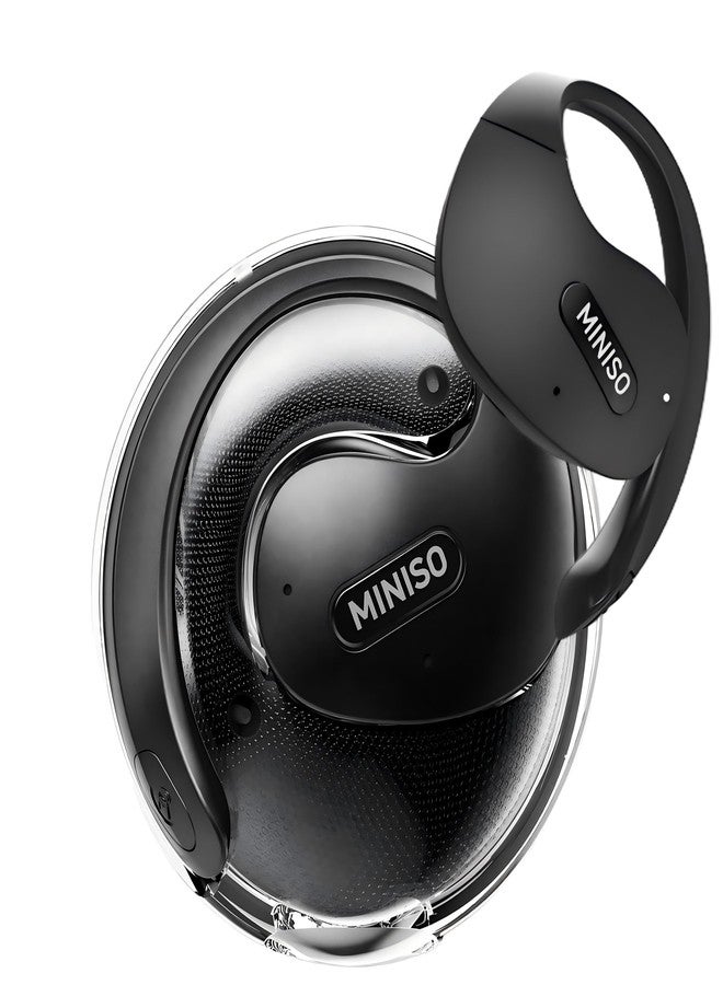 ميني سو سماعات أذن MINISO X15 PRO بتقنية الذكاء الاصطناعي للترجمة الفورية، إصدار 2026، مترجم لـ 165 لغة، سماعات بلوتوث لاسلكية، ترجمة صوتية ثنائية الاتجاه مع تطبيق SAYMI، موسيقى، مكالمات، مذكرات صوتية، مثالية للسفر والتعلم - Image 1