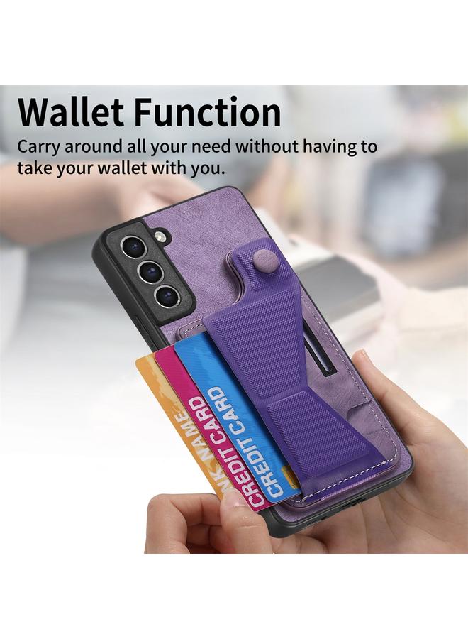 S-TOP Case For Samsung Galaxy S21 FE 5G II K-shaped Slide Holder Card Slot Phone Case - Image 3