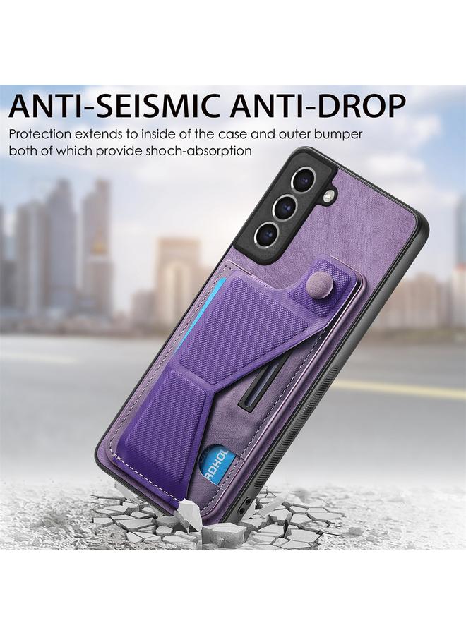 S-TOP Case For Samsung Galaxy S21 FE 5G II K-shaped Slide Holder Card Slot Phone Case - Image 2