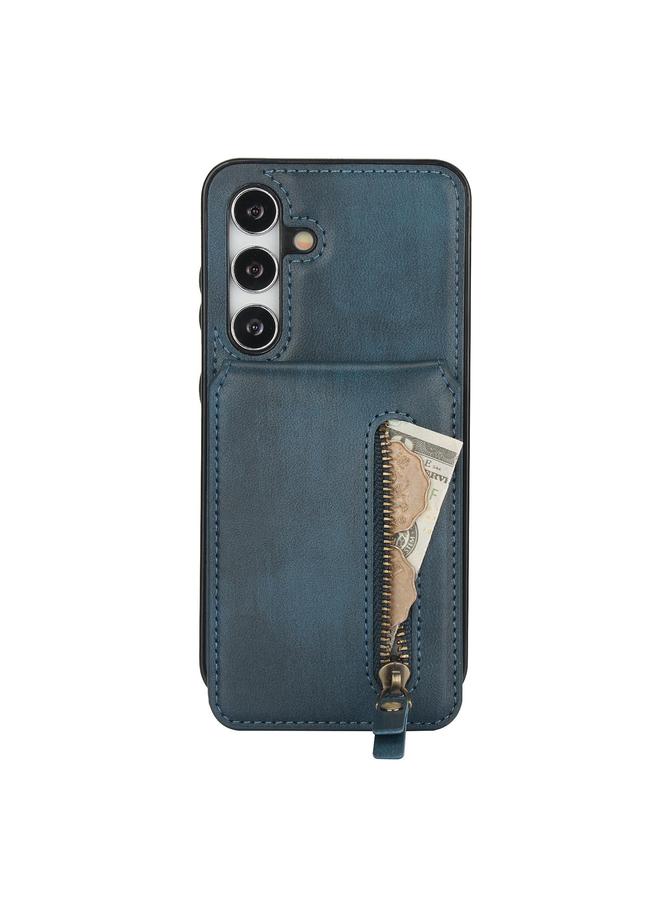 S-TOP Case For Samsung Galaxy S24+ 5G Zipper Wallet Split MagSafe Leather Back Phone Case - Image 2