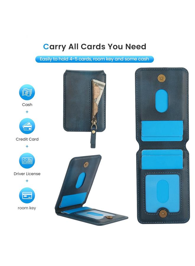 S-TOP Case For Samsung Galaxy S24+ 5G Zipper Wallet Split MagSafe Leather Back Phone Case - Image 3