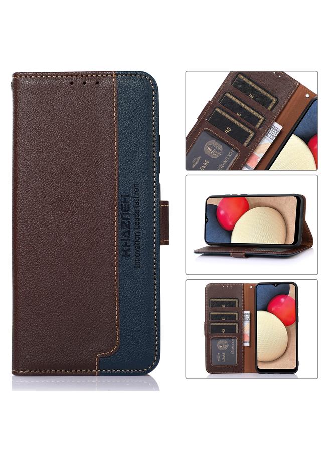 S-TOP Case For Huawei Nova 11i / Maimang 20 5G / Enjoy 60 Pro KHAZNEH Litchi Texture Leather RFID Phone Case - Image 1