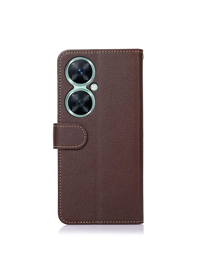 S-TOP Case For Huawei Nova 11i / Maimang 20 5G / Enjoy 60 Pro KHAZNEH Litchi Texture Leather RFID Phone Case - Image 3