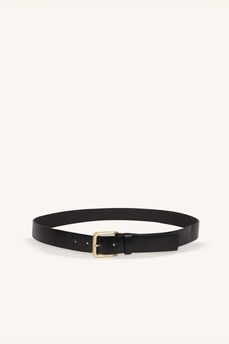 ديفاكتو Woman Rectangle Clasp Faux Leather Jean Belt