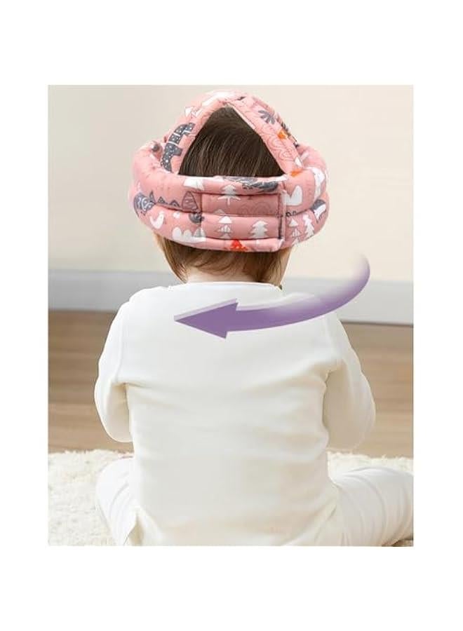 HOOKOR Infant Safety Helmet No Bumps Safety Head Cushion Bumper Bonnet, Adjustable Protective Cap Child Safety Headguard Hat for Running Walking Crawling (Grey) - Image 2