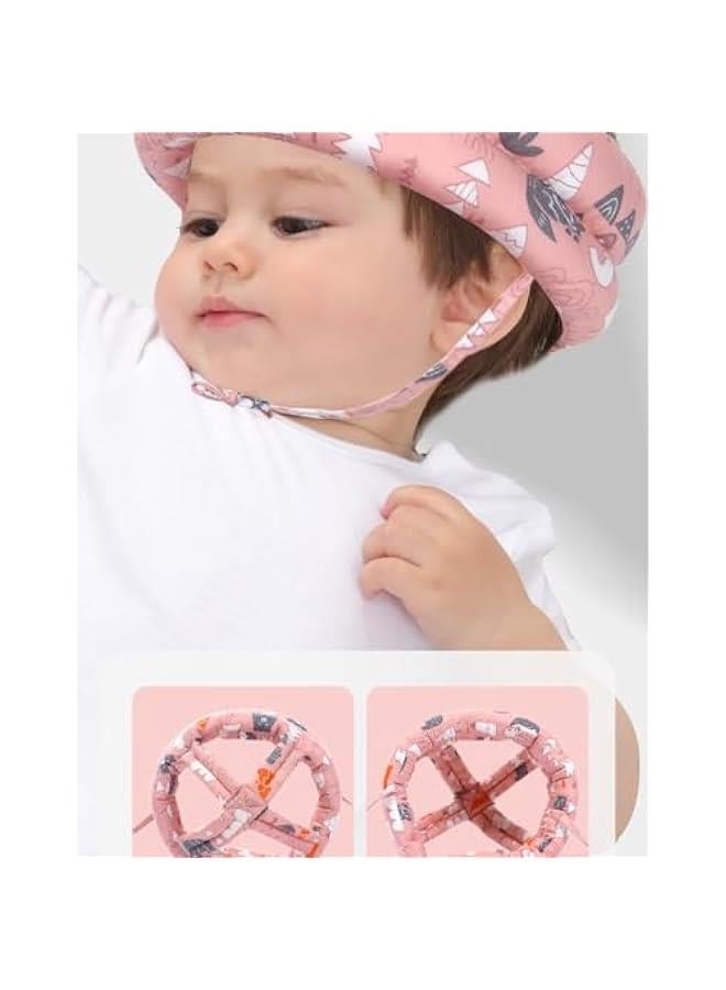 HOOKOR Infant Safety Helmet No Bumps Safety Head Cushion Bumper Bonnet, Adjustable Protective Cap Child Safety Headguard Hat for Running Walking Crawling (Grey) - Image 3