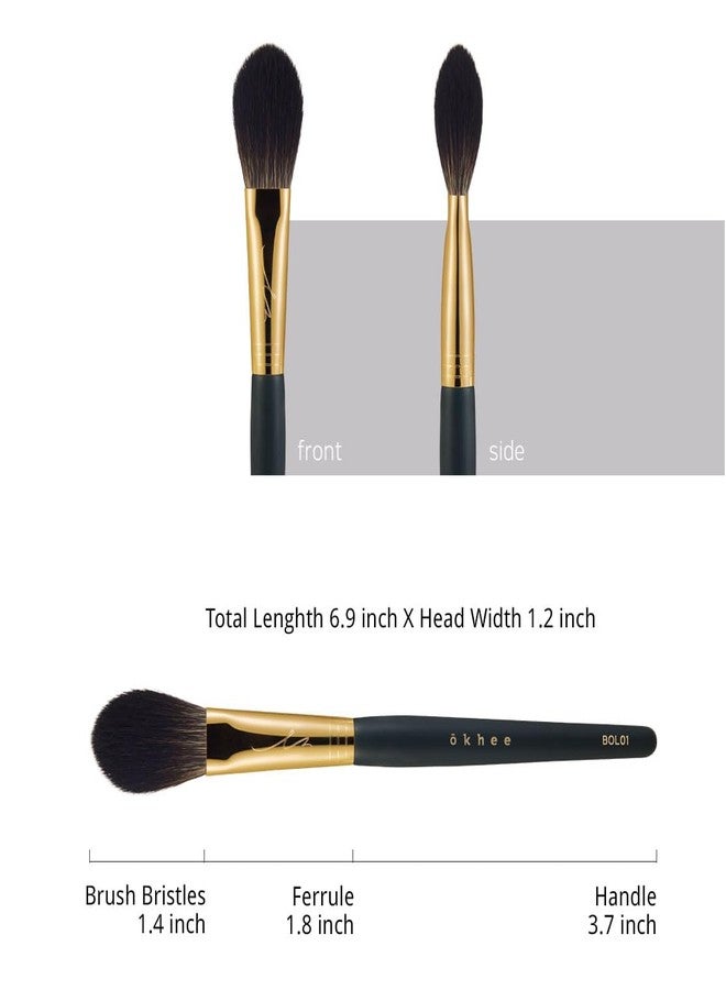 SOO ADOR okhee Cheek Brush BOL01 - Professional Blush Brush for Soft, Natural Application | Designed by K-Pop Makeup Artist Seo Ok | Makeup brush - Blush Brush K-Beauty - Image 4