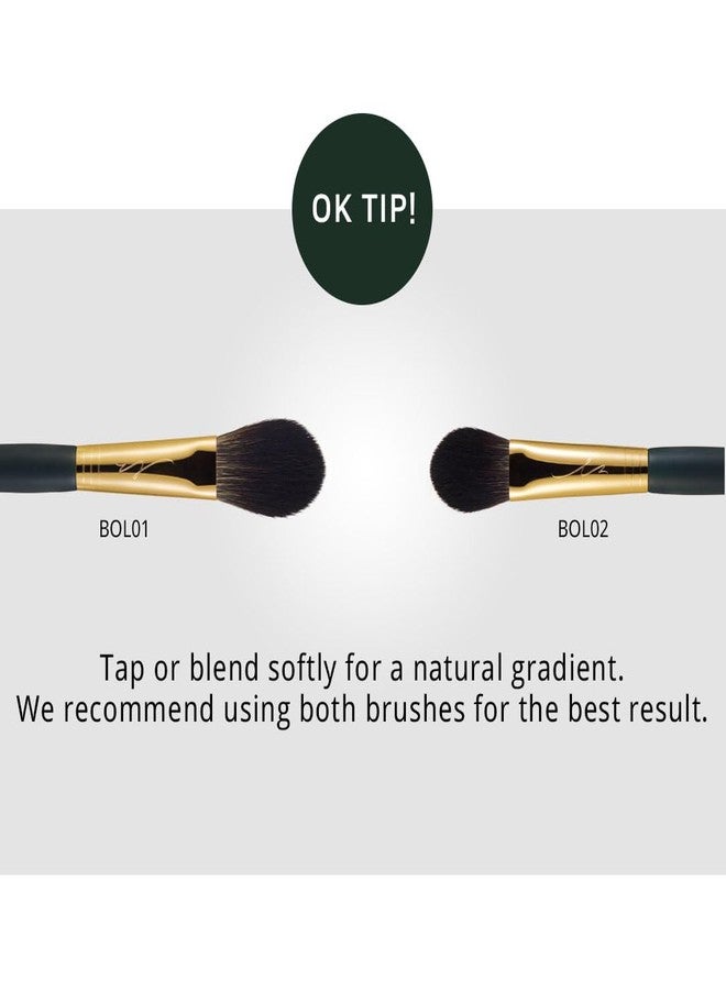 SOO ADOR okhee Cheek Brush BOL01 - Professional Blush Brush for Soft, Natural Application | Designed by K-Pop Makeup Artist Seo Ok | Makeup brush - Blush Brush K-Beauty - Image 3