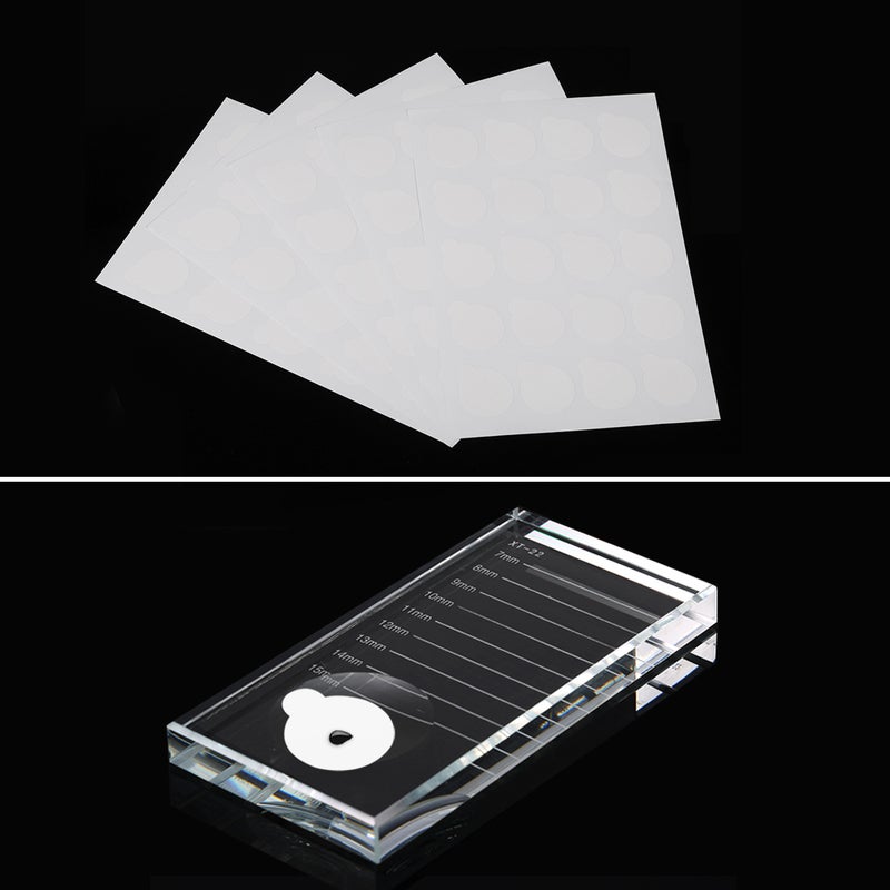 100pcs Disposable Eyelash Glue Holder Pallet Eyelash Extension Glue Pads Stand On Eyelash Glue Patches Sticker Small Size 2.5cm - Image 4
