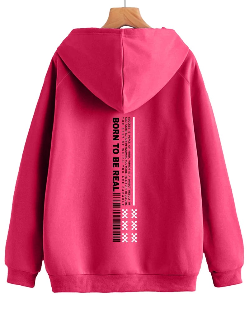 Veirdo® Cotton Fleece Regular Fit Graphic Printed Full Sleeve Hooded Sweatshirt for Men/Boys (Available in S to 3XL) (W_05_PRFCTION_VM_M) - Image 2