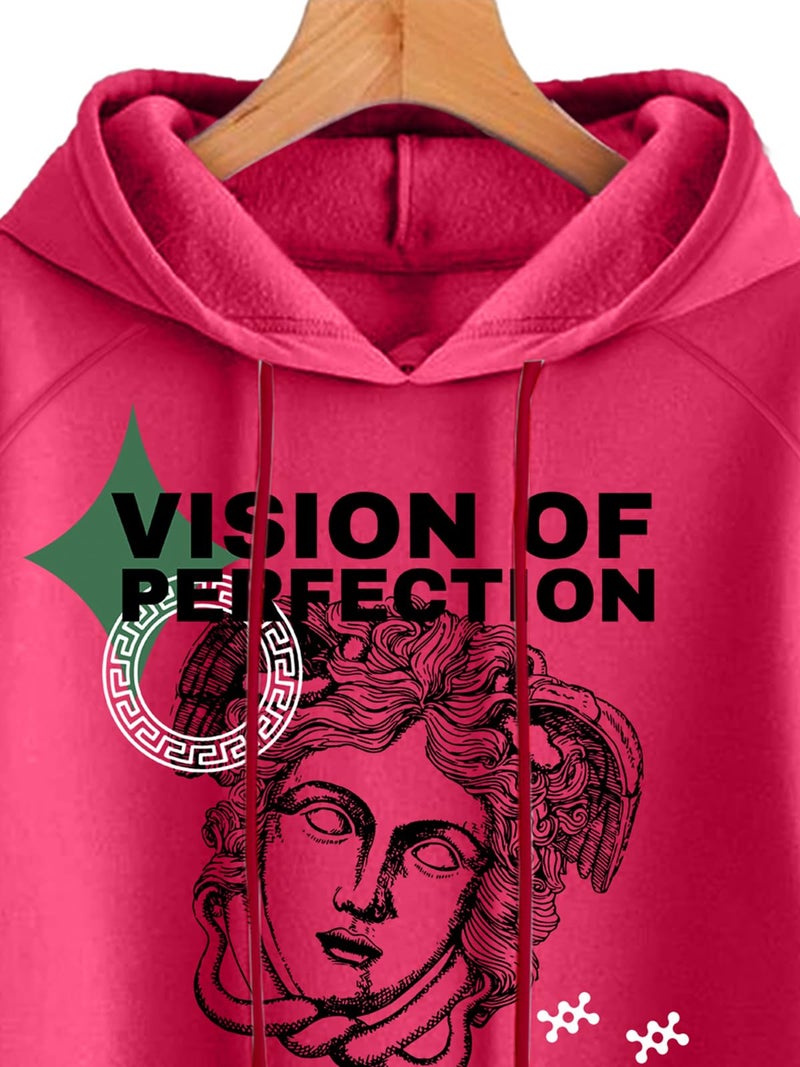 Veirdo® Cotton Fleece Regular Fit Graphic Printed Full Sleeve Hooded Sweatshirt for Men/Boys (Available in S to 3XL) (W_05_PRFCTION_VM_M) - Image 4