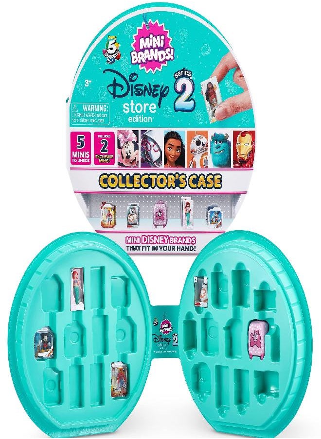 5 Surprise 5 Surprise Disney Mini Brands Collector's Case Series 2 by ZURU Store & Display 30 Minis, Comes with 5 Exclusive Mini's Mystery Real Brands Collectibles  - Image 1