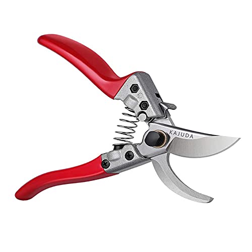 KAJUDA 8" Pruning Shears, Professional Bypass Garden Shear Hand Pruners Gardening Shears Clippers for Plants, Flower Cutter Florist Scissors Trimming Scissors, Gardening Tools - Image 1