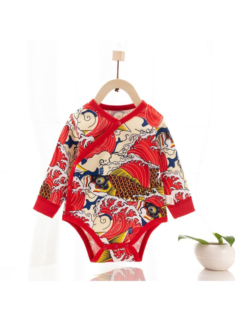 Loquat Baby Cotton Long-sleeved Comfort Jumpsuit