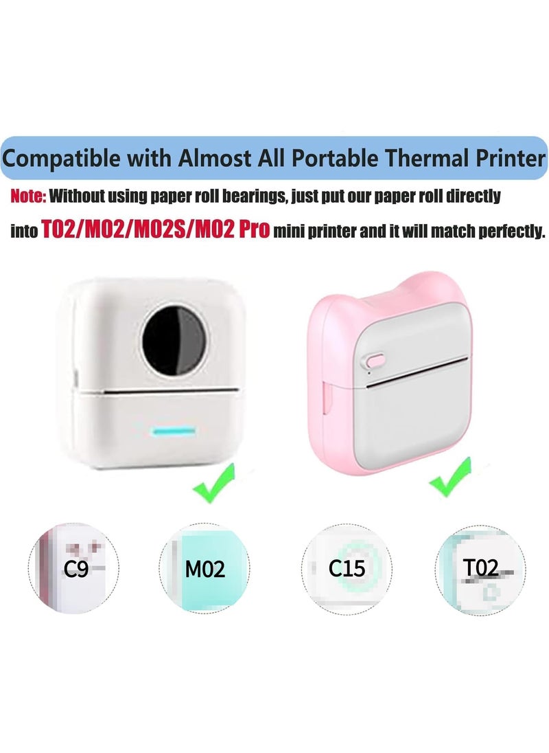 Bagvhandbagro Transparent Self-Adhesive Thermal Paper, Glossy Thermal Printer Paper for Mini Portable Printer, 57mm X 2.5mm, 3-Rolls Thermal Labels for Most Pocket Printer  - Image 5