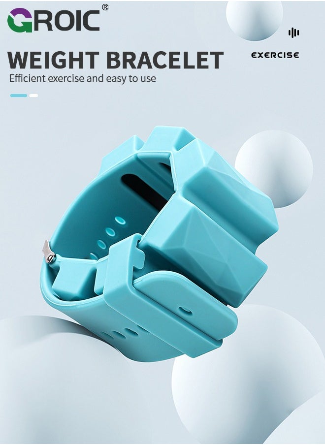 GROIC - Wrist Weights, Ankle Weights for Women and Men,Wearable Silicone Wrist Weights, Adjustable Size, Gym Workout, Walking, Running, Dance, Yoga and Pool Exercises Set of 2 (500g each) - Image 1