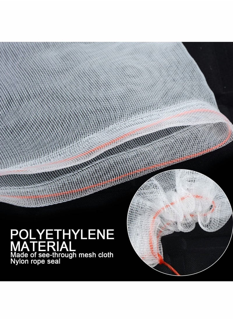 SYOSI - Fruits Protection Bags for Fruit Trees, Nylon Mesh Fruit Bags with Drawstrings to Prevent Insect Birds Squirrels, 6"x10" Fruit Mesh Bags for Garden Orchards, Protect Fruits and Vegetables (50 Pcs) - Image 1