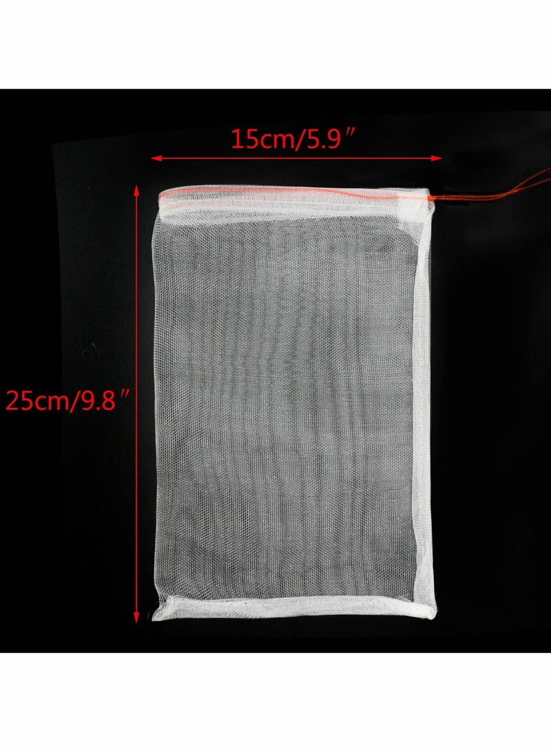 SYOSI - Fruits Protection Bags for Fruit Trees, Nylon Mesh Fruit Bags with Drawstrings to Prevent Insect Birds Squirrels, 6"x10" Fruit Mesh Bags for Garden Orchards, Protect Fruits and Vegetables (50 Pcs) - Image 1