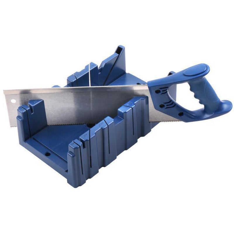 Multifunctional Woodworking Miter Saw Box Miter Saw Holder Saw Storage Mitre Box Back Saw Box 45 Degree/22.5 Degree/90 Degree Plastic Saw Box Medium Miter Saw Cabinet - Saw Included - Image 1