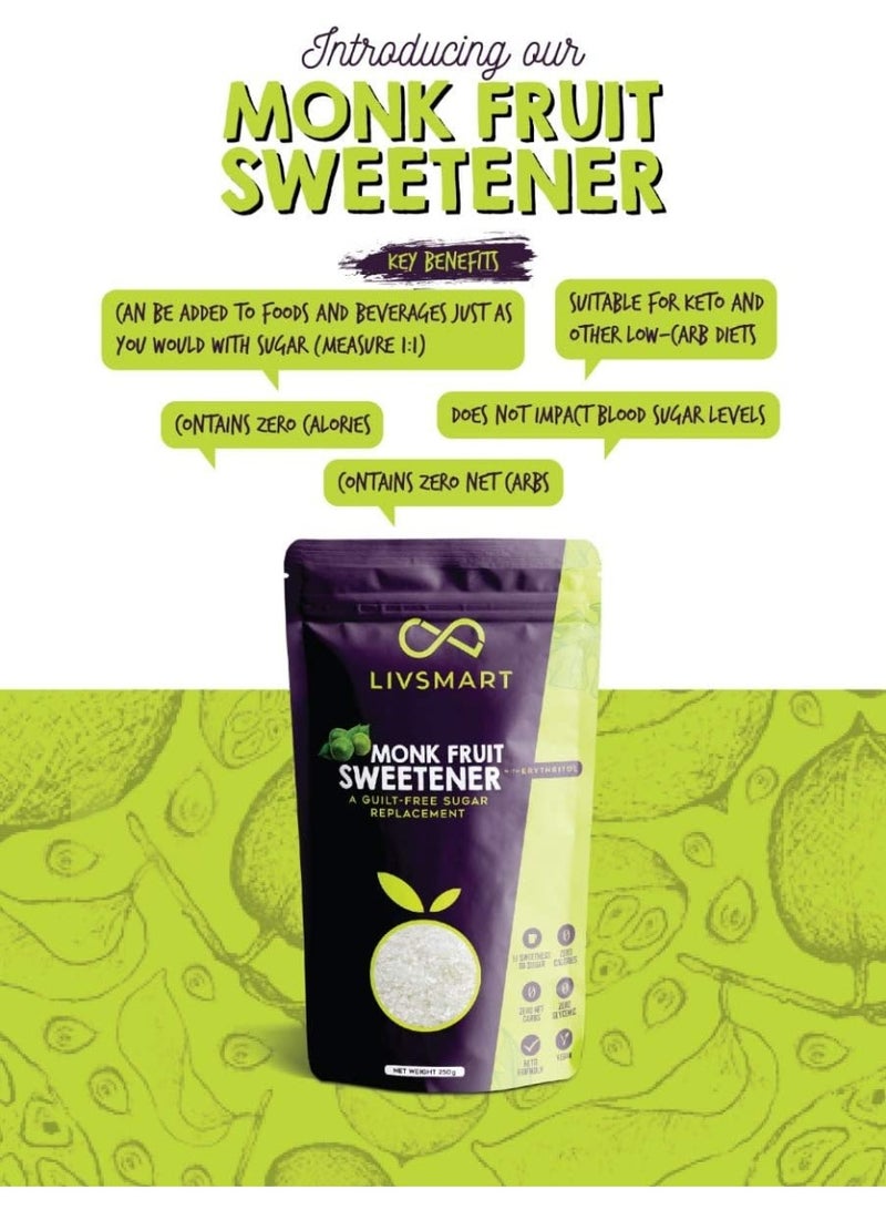 LIVSMART Monk Fruit Sweetener 250g - Image 4