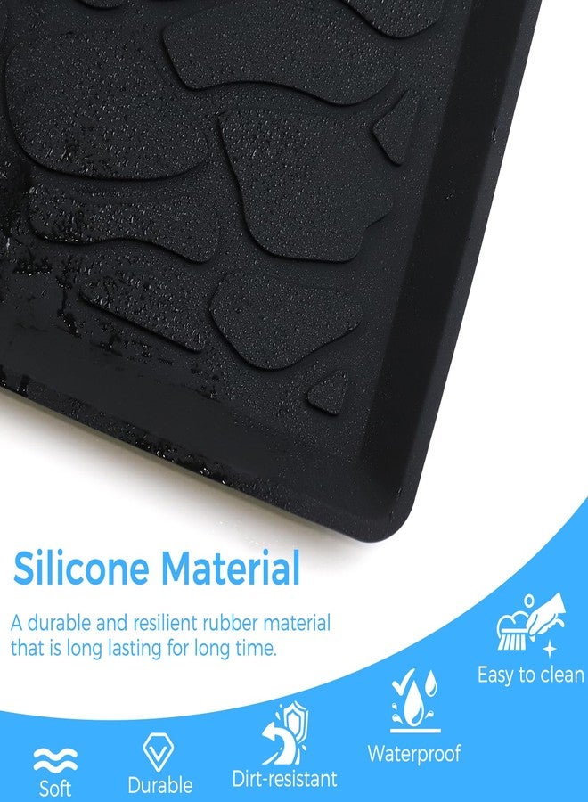 Myvikcar All Weather Mat for W2 Series, 30x16 inch Foldable Silicone Stroller Wagon Floor Insert Pad with Two Hooks - Image 5