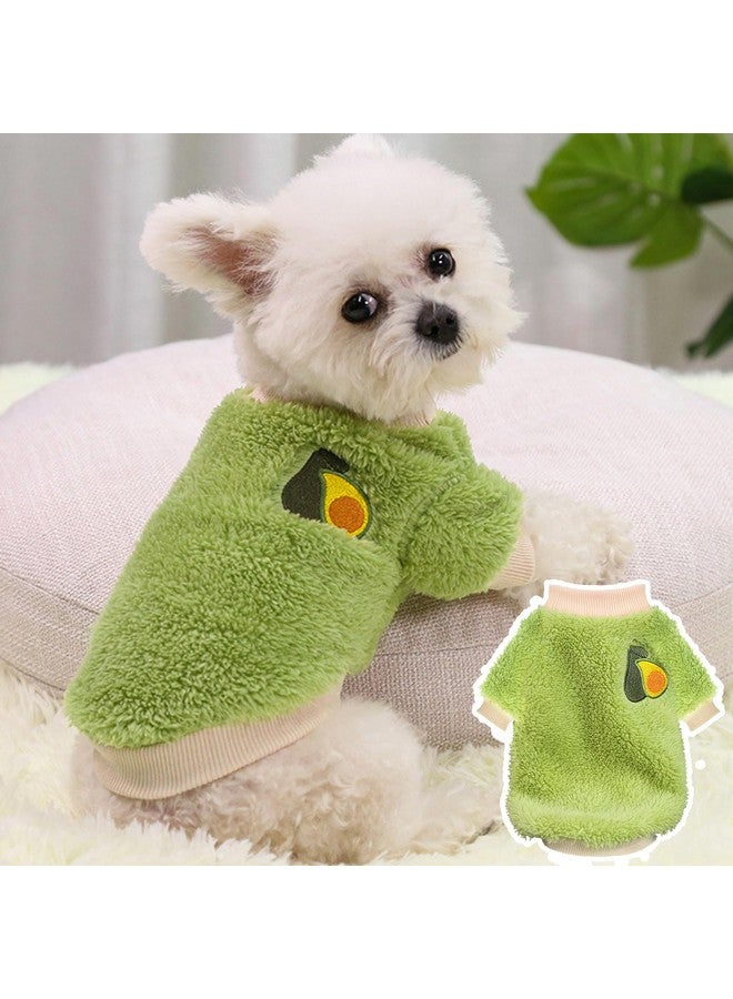 سترات كلاب مقاس XXS للفتيات والكلاب الصغيرة، قطعتان من سترات الصوف الدافئة للكلاب لفصل الشتاء، ملابس جرو لطيفة ومعطف صغير للبنات - Image 5