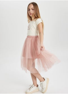 DeFacto Girl Elastic Waisted Tulle Skirt  - Image 4