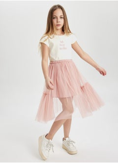 DeFacto Girl Elastic Waisted Tulle Skirt  - Image 3
