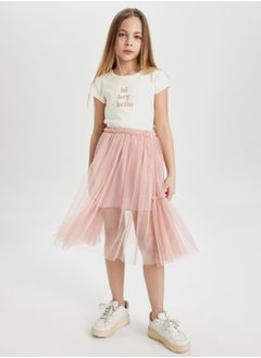 DeFacto Girl Elastic Waisted Tulle Skirt  - Image 5