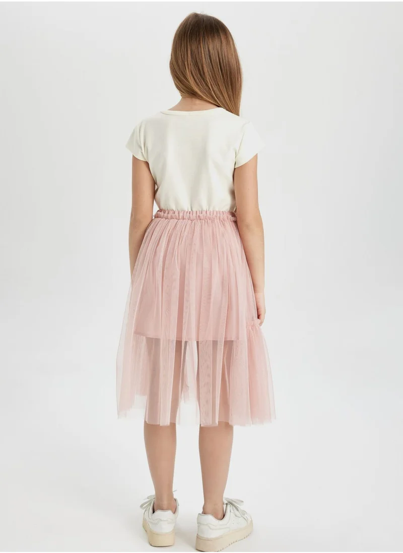 DeFacto Girl Elastic Waisted Tulle Skirt