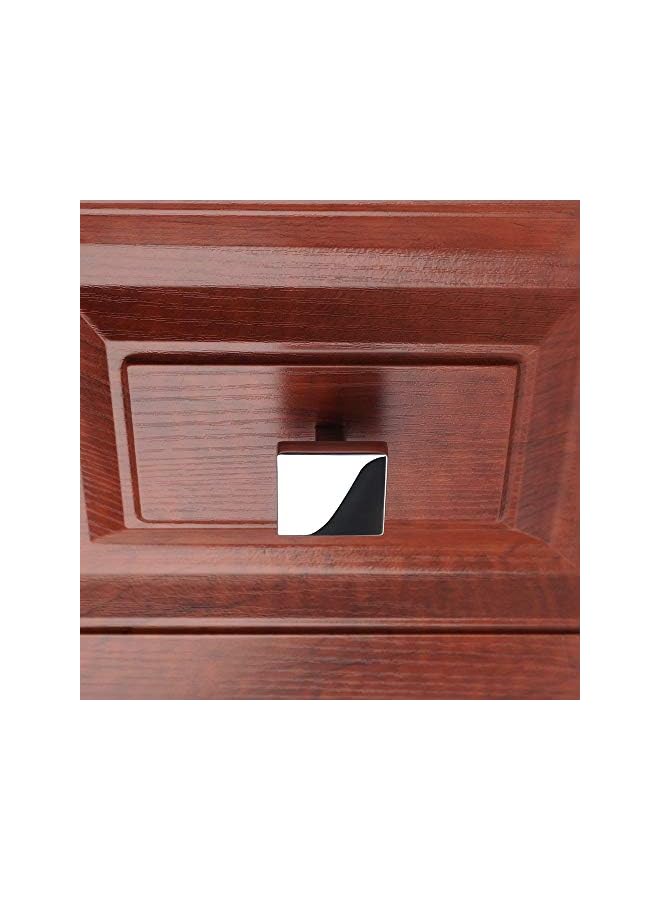 S-TOP Square Cabinet Knob - Chrome Pull Handle (31mm / 1.2 Inch), 10-Pack for Kitchen Cupboard Door, Bedroom Dresser Drawer, Bathroom Wardrobe Hardware - Image 3