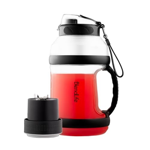 BlendLife Max Portable Juicer Mixer Blender | Reverse Blend, Sipper, Dual Modes, LED Lights, Strainer | Perfect for Juices, Smoothies, Shakes & Kitchen Use | Black (Max Black) - Image 1