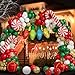 Grcypa 145Pcs Christmas Balloon Garland Arch Kit with Xmas Red White Green Gold Confetti Balloons Light Bulb Candy Cane Gift Box Foil Balloons for Christmas Party Decorations New Year Party Supplies - Image 4