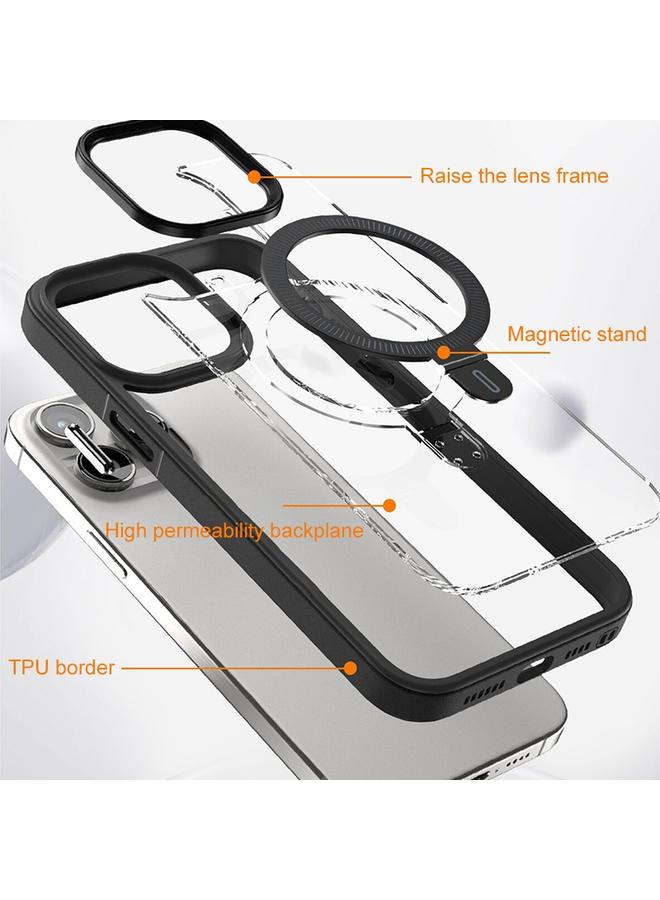 S-TOP Case For iPhone 14 Pro Shield Armor MagSafe Holder Phone Case - Image 3